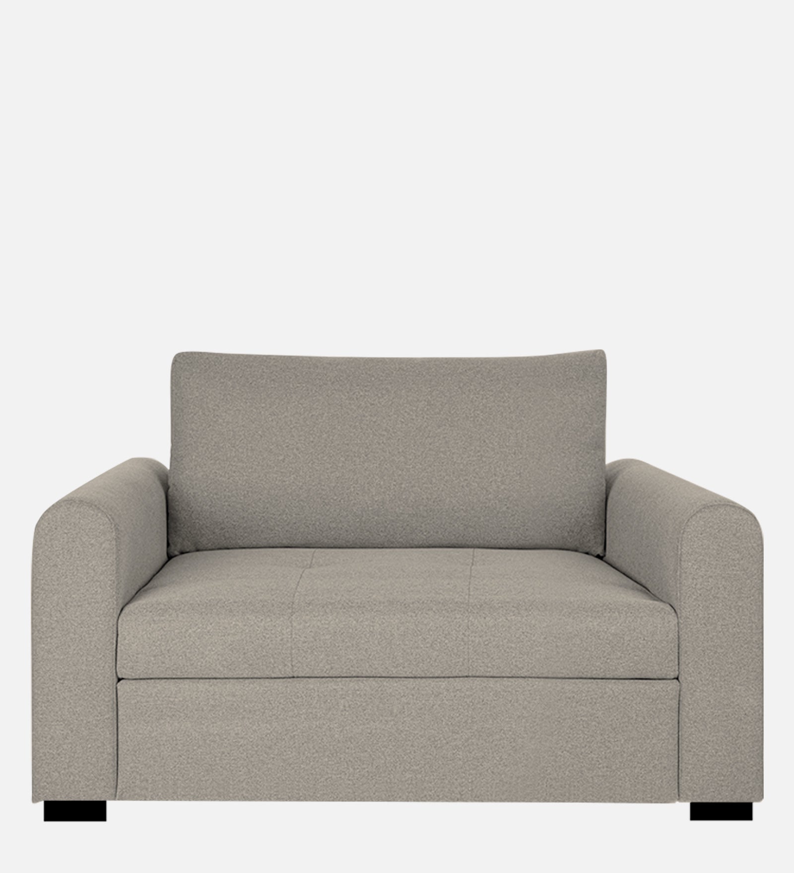 Sigma Fabric 1 Seater Sofa in Lit Grey Colour