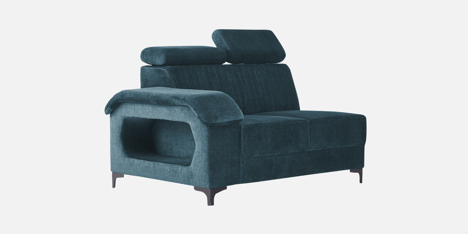 Draco Fabric Corner Sofa in Harbour Blue Colour