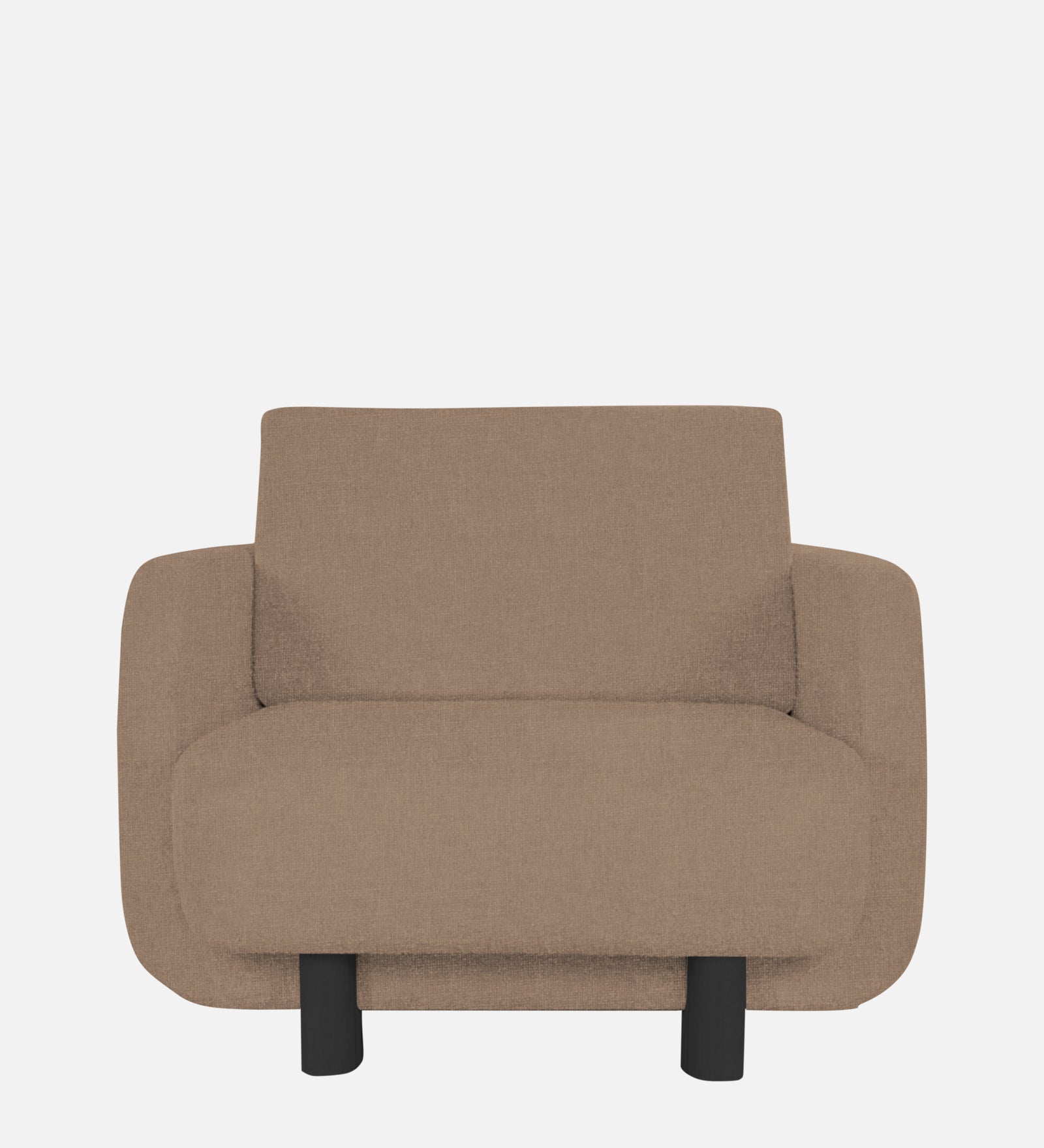 Varu Fabric 1 Seater Sofa In  Cookie Beige Colour - Febonic Living