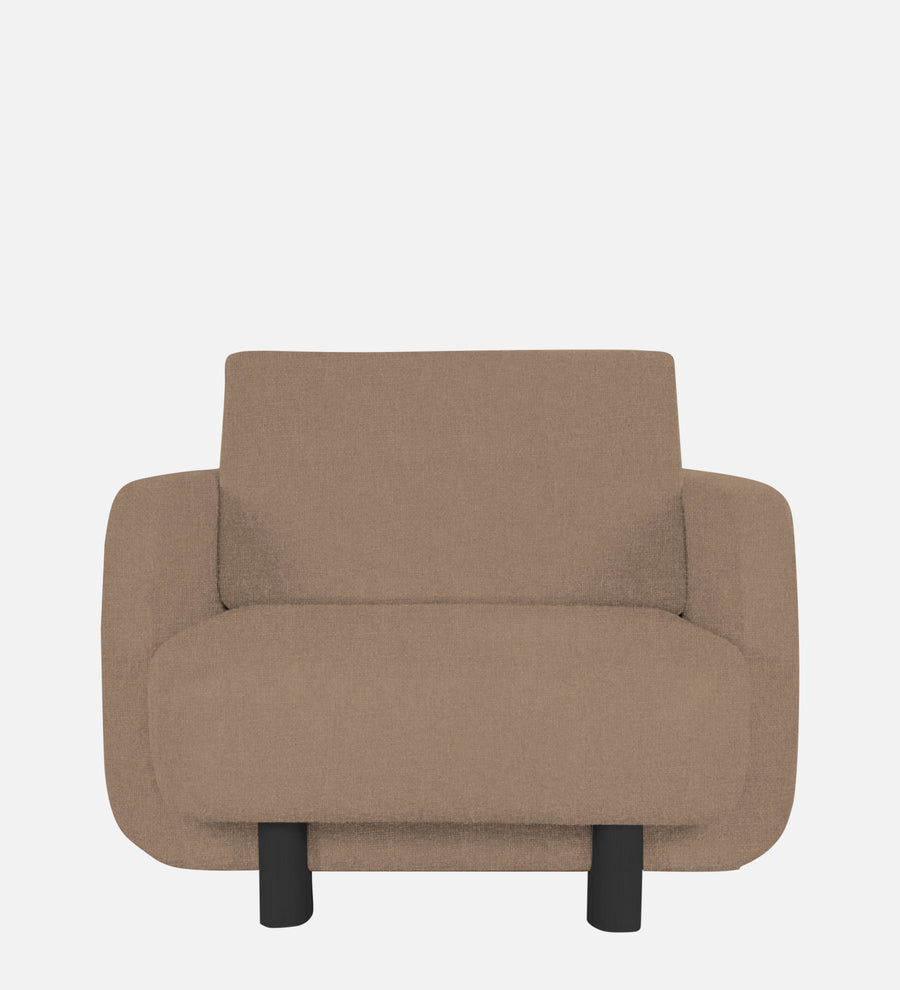 Varu Fabric 1 Seater Sofa In Cookie Beige Colour - Febonic Living