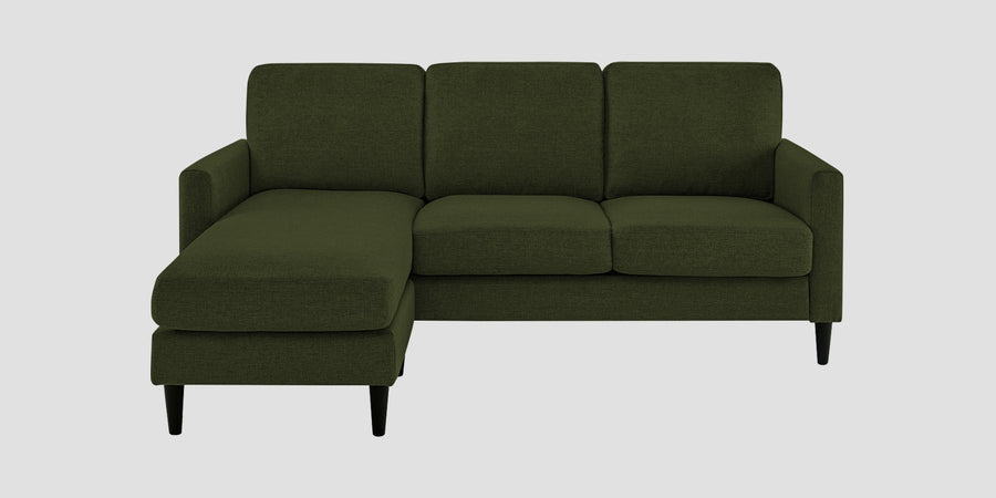Romie Fabric Rhs Sectional Sofa 2 Lounger In Olive Green Colour - Febonic Living