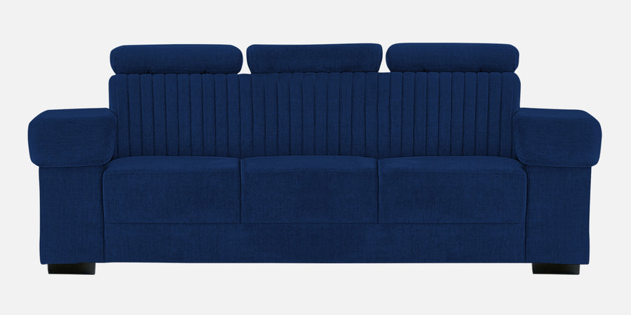 Draco Fabric 3 Seater Sofa In Royal Blue Colour - Febonic Living