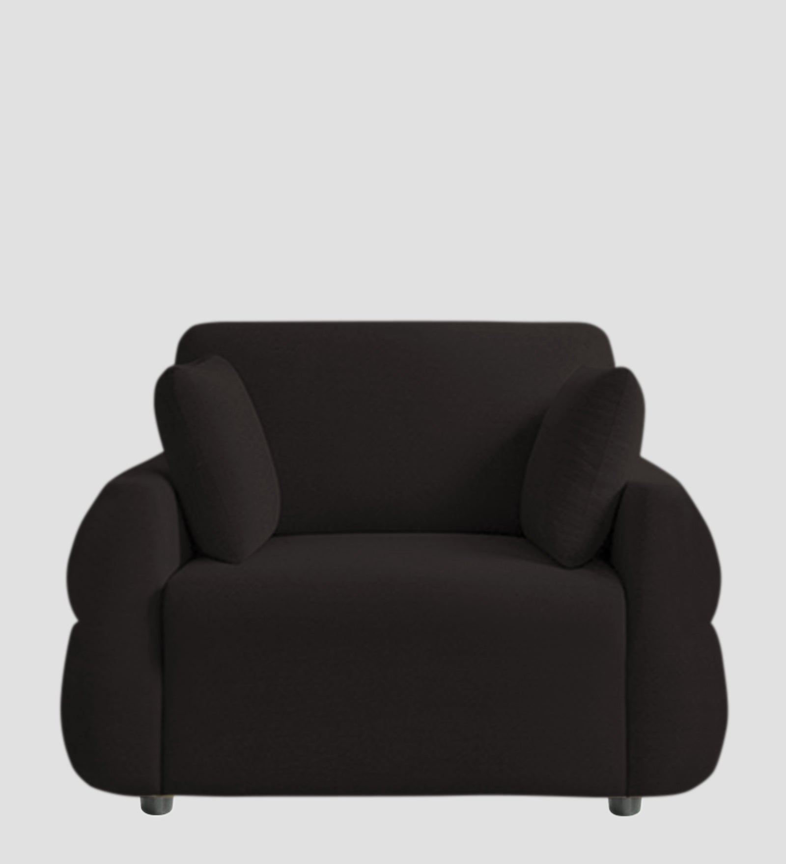 Jack Fabric 1 Seater Sofa In  Cara Brown Colour - Febonic Living