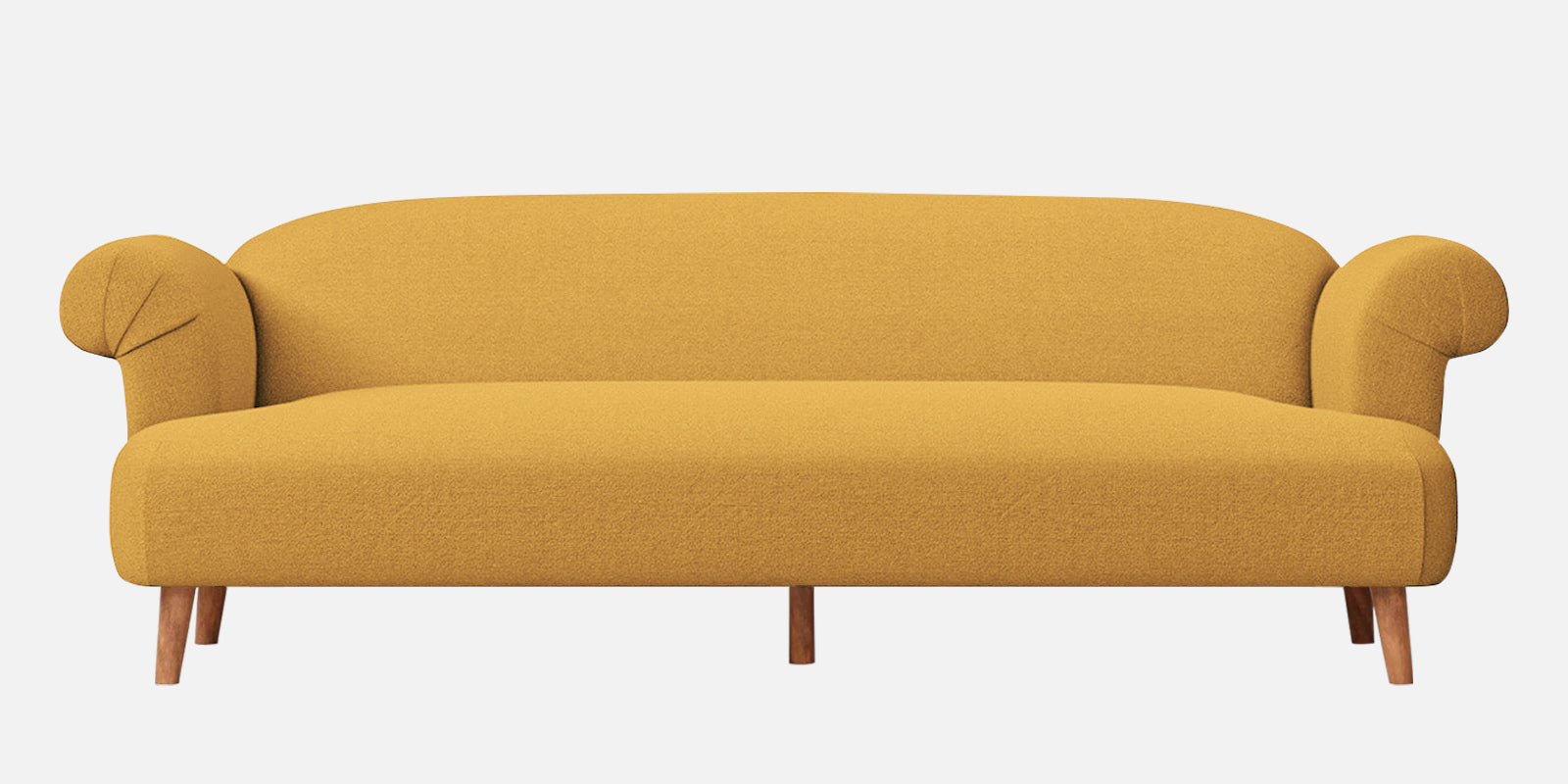 Barber Fabric 3 Seater Sofa in Corn Yellow Colour