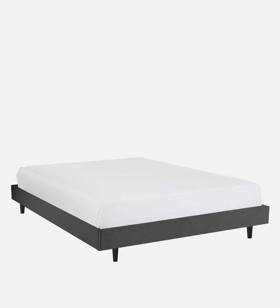Basi Fabric Upholstered King Size Bed In Charcoal Grey Colour - Febonic Living