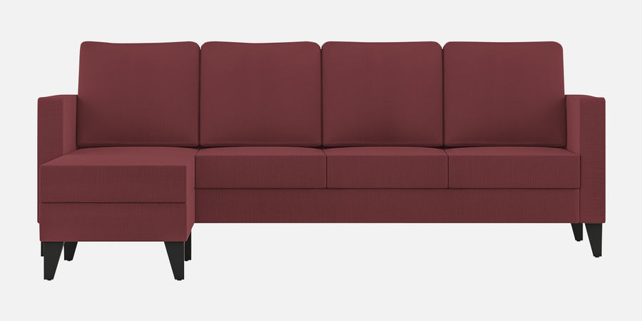 Nori Fabric Rhs Sectional Sofa 3 Lounger In Blaze Red Colour - Febonic Living