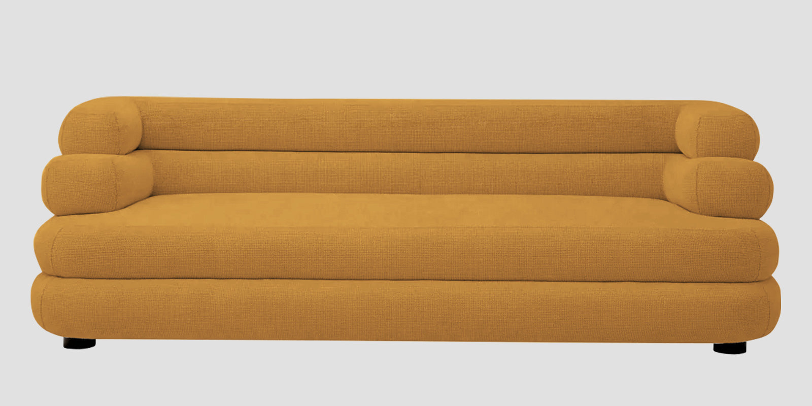 Wener Fabric 3 Seater Sofa in Corn Yellow Colour