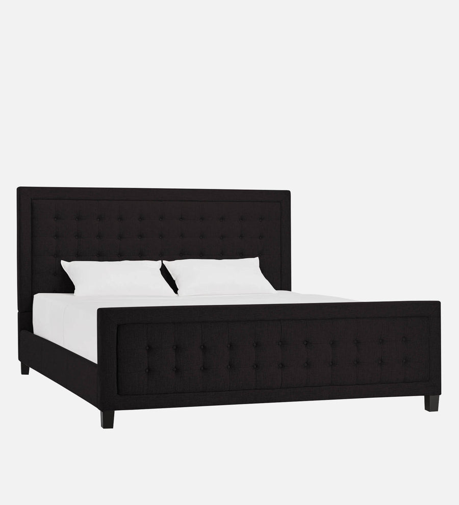 Kaster Fabric Upholstered King Size Bed In Cara Brown Colour - Febonic Living