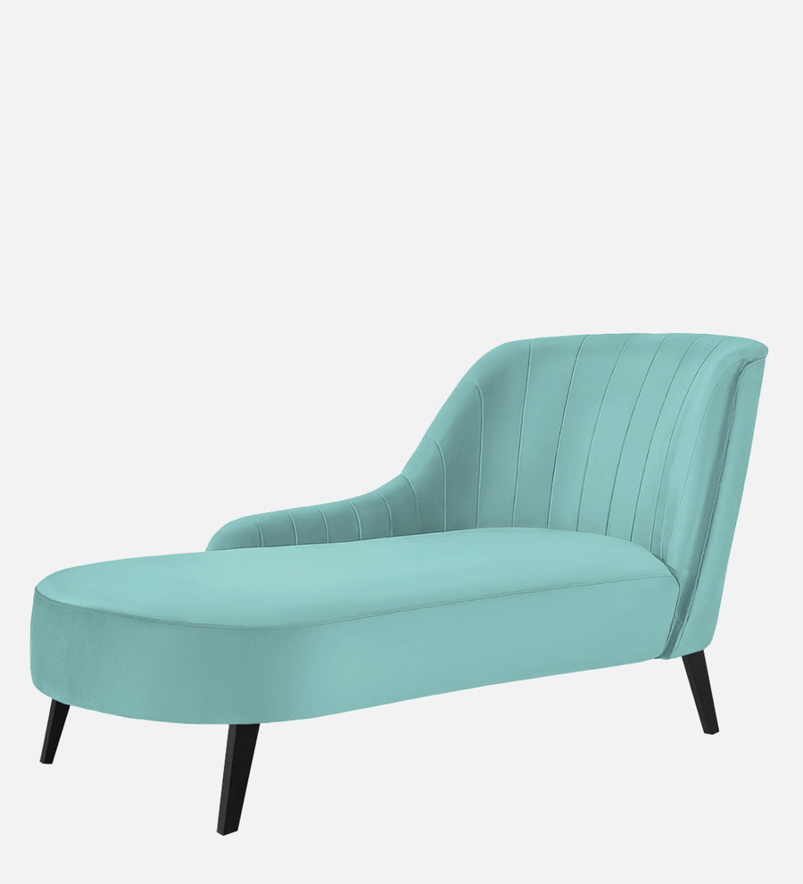 Flora Velvet Lhs Chaise Lounger In Barmunda Aqua Colour - Febonic Living
