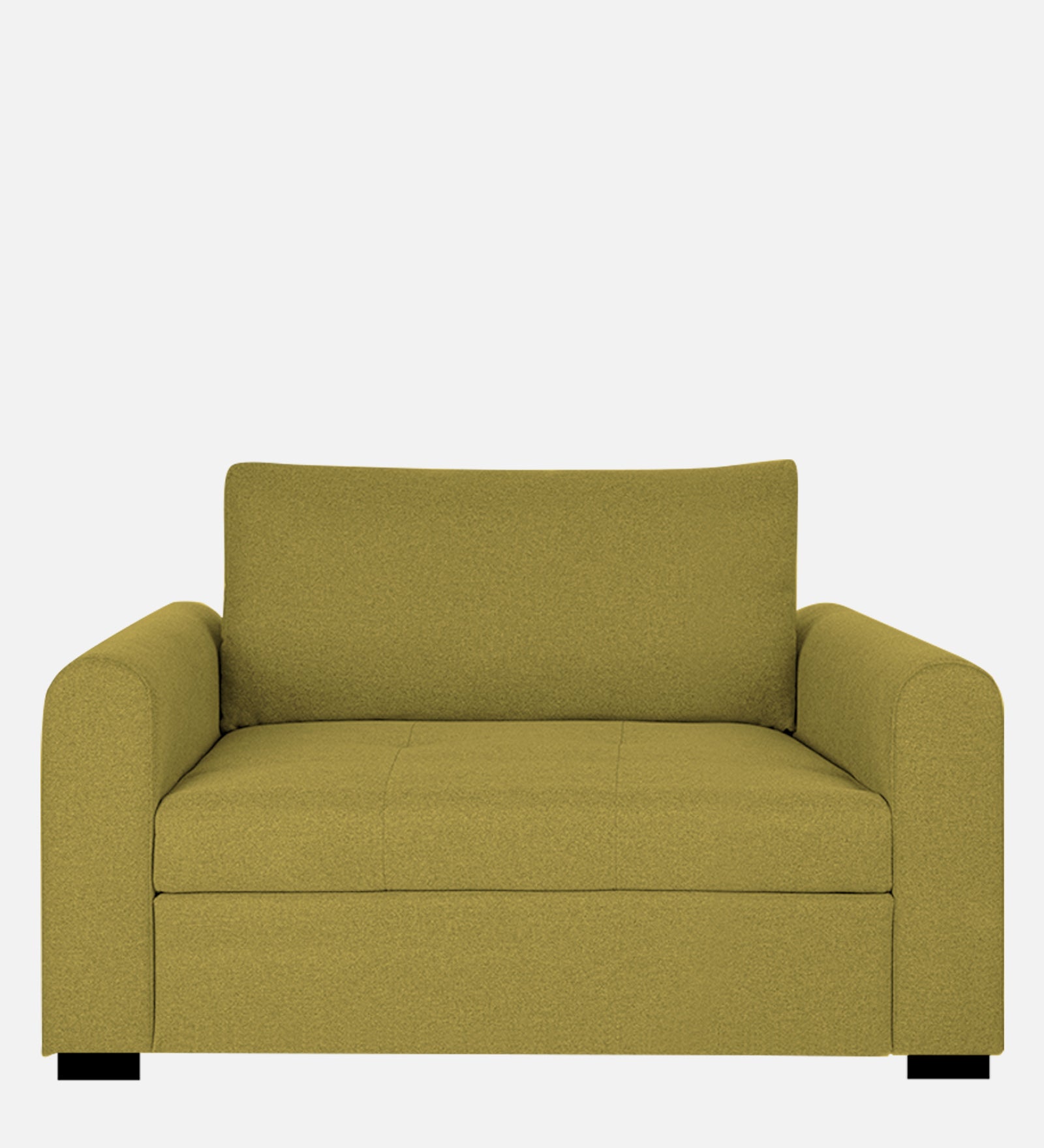 Sigma Fabric 1 Seater Sofa in Parrot Green Colour