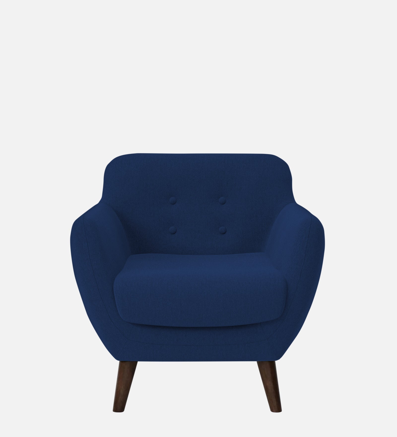 Goofy Fabric 1 Seater Sofa in Royal Blue Colour