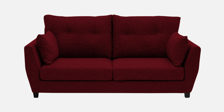 Mario Fabric 2 Seater Sofa In Ruby Red Colour - Febonic Living