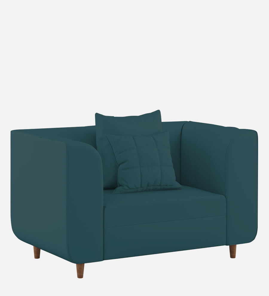 Sumo Velvet 1 Seater Sofa In Arabian Green Colour - Febonic Living