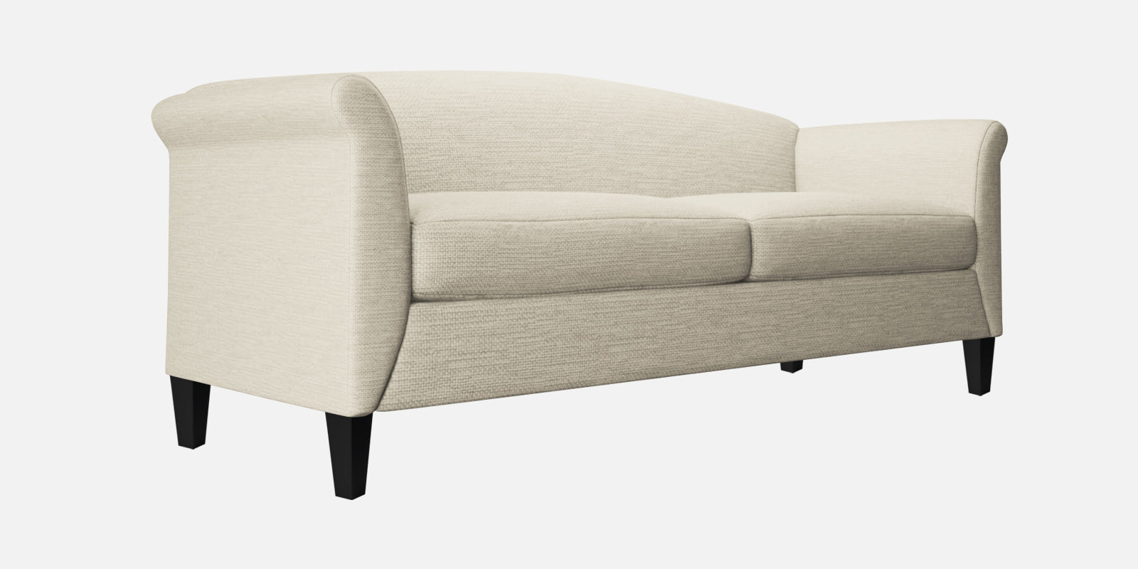 Kimber Fabric 3 Seater Sofa in Ivory Cream Colour