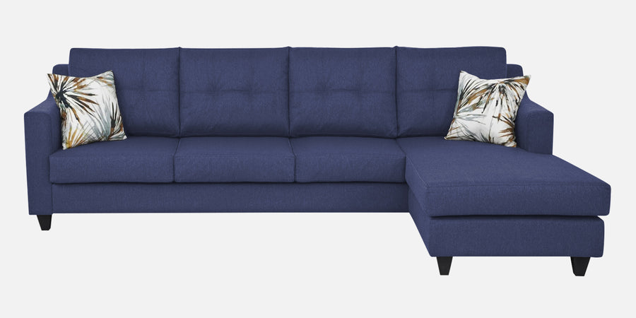 Welly Fabric Lhs Sectional Sofa 3 Lounger In Slate Blue Colour - Febonic Living
