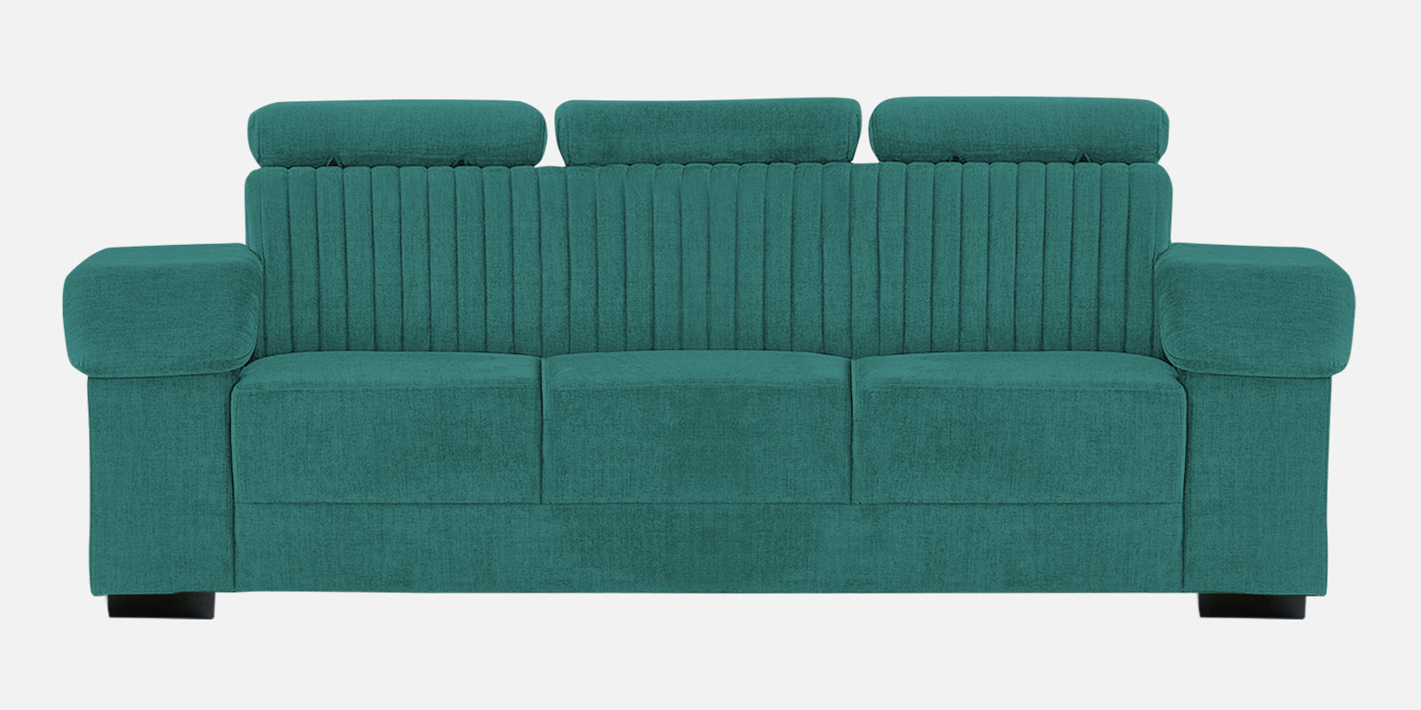 Draco Fabric 3 Seater Sofa In Sea Green Colour - Febonic Living
