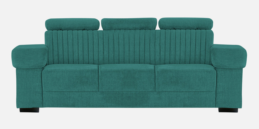 Draco Fabric 3 Seater Sofa In Sea Green Colour - Febonic Living