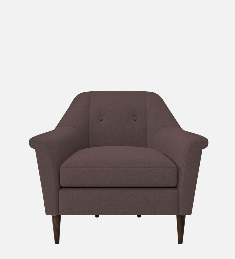 Homer Fabric 1 Seater Sofa In Night Brown Colour - Febonic Living