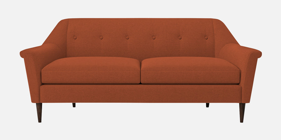 Homer Fabric 3 Seater Sofa In Royal Orange Colour - Febonic Living