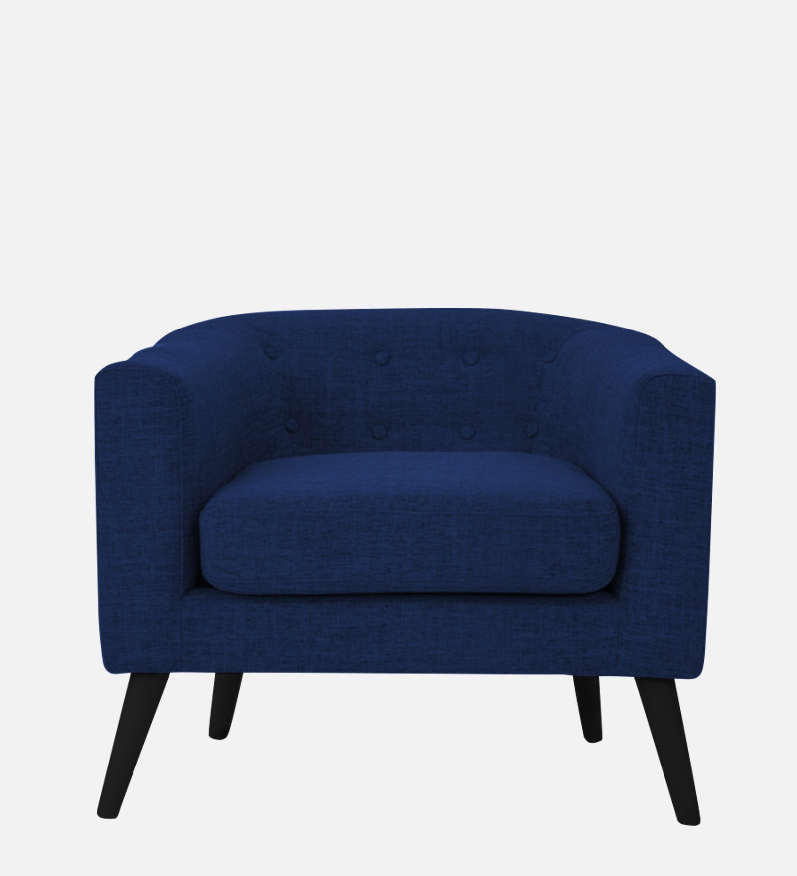 Casper Fabric 1 Seater Sofa in Royal Blue Colour