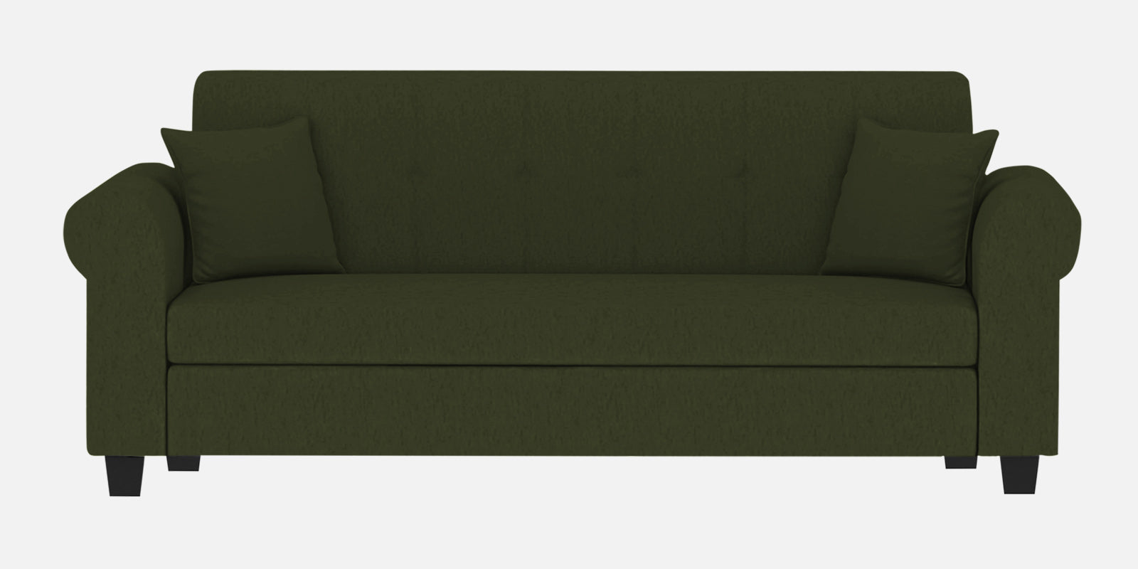 Derado Fabric 3 Seater Sofa in Olive Green Colour