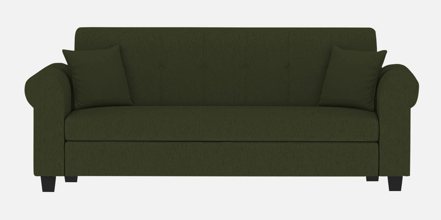 Derado Fabric 3 Seater Sofa In Olive Green Colour - Febonic Living