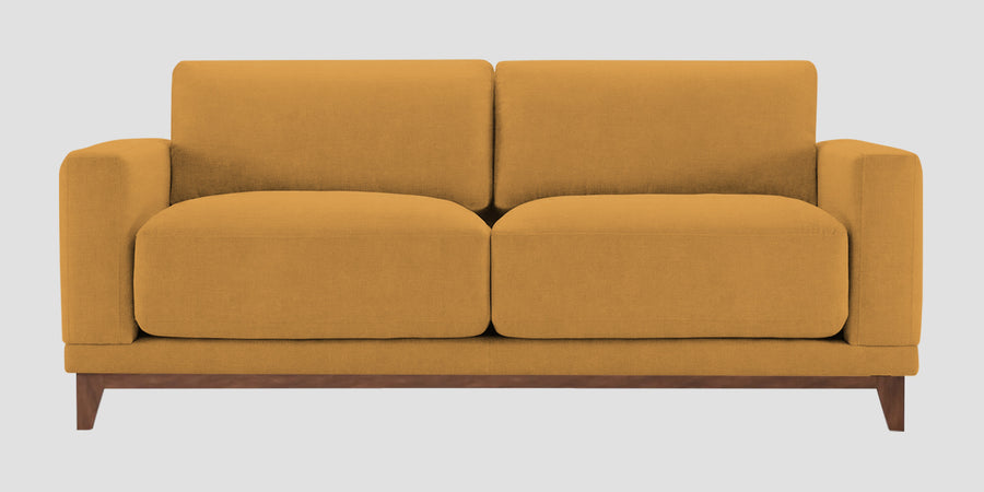 Esha Fabric 2 Seater Sofa In Corn Yellow Colour - Febonic Living