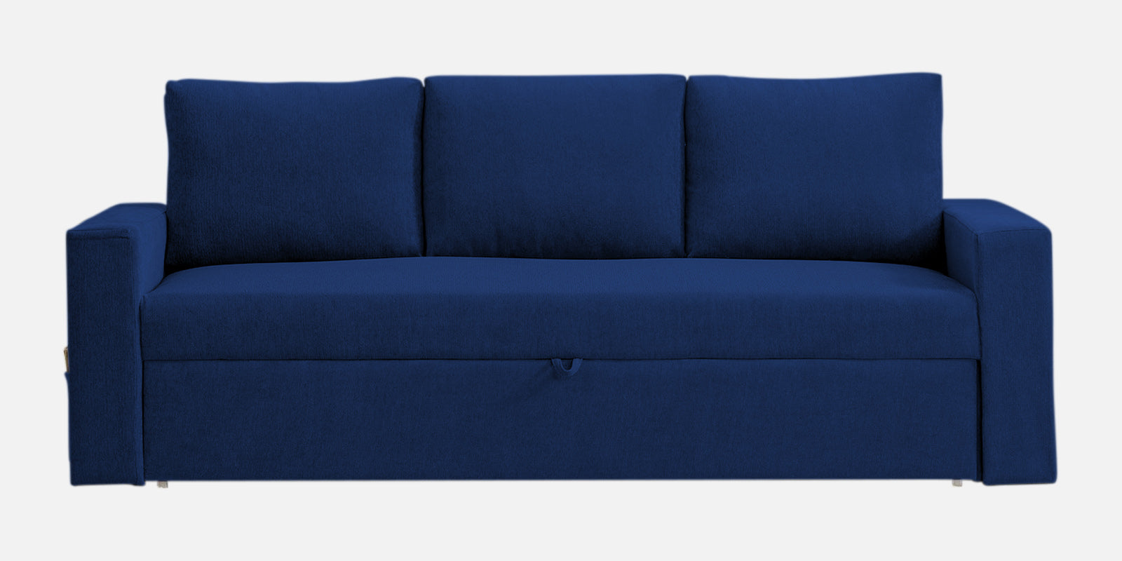 Kara Fabric 3 Seater Pull Out Sofa Cum Bed in Royal Blue Colour