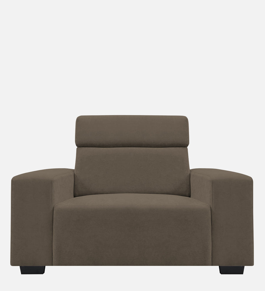 Hiro Fabric 1 Seater Sofa In Broco Dust Colour - Febonic Living