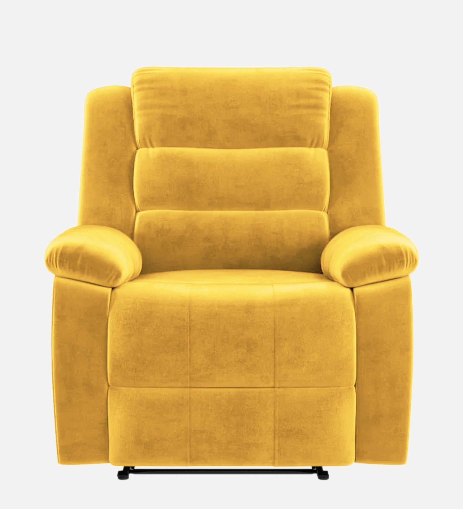 Erra Fabric Manual 1 Seater Recliner In Bold Yellow Colour