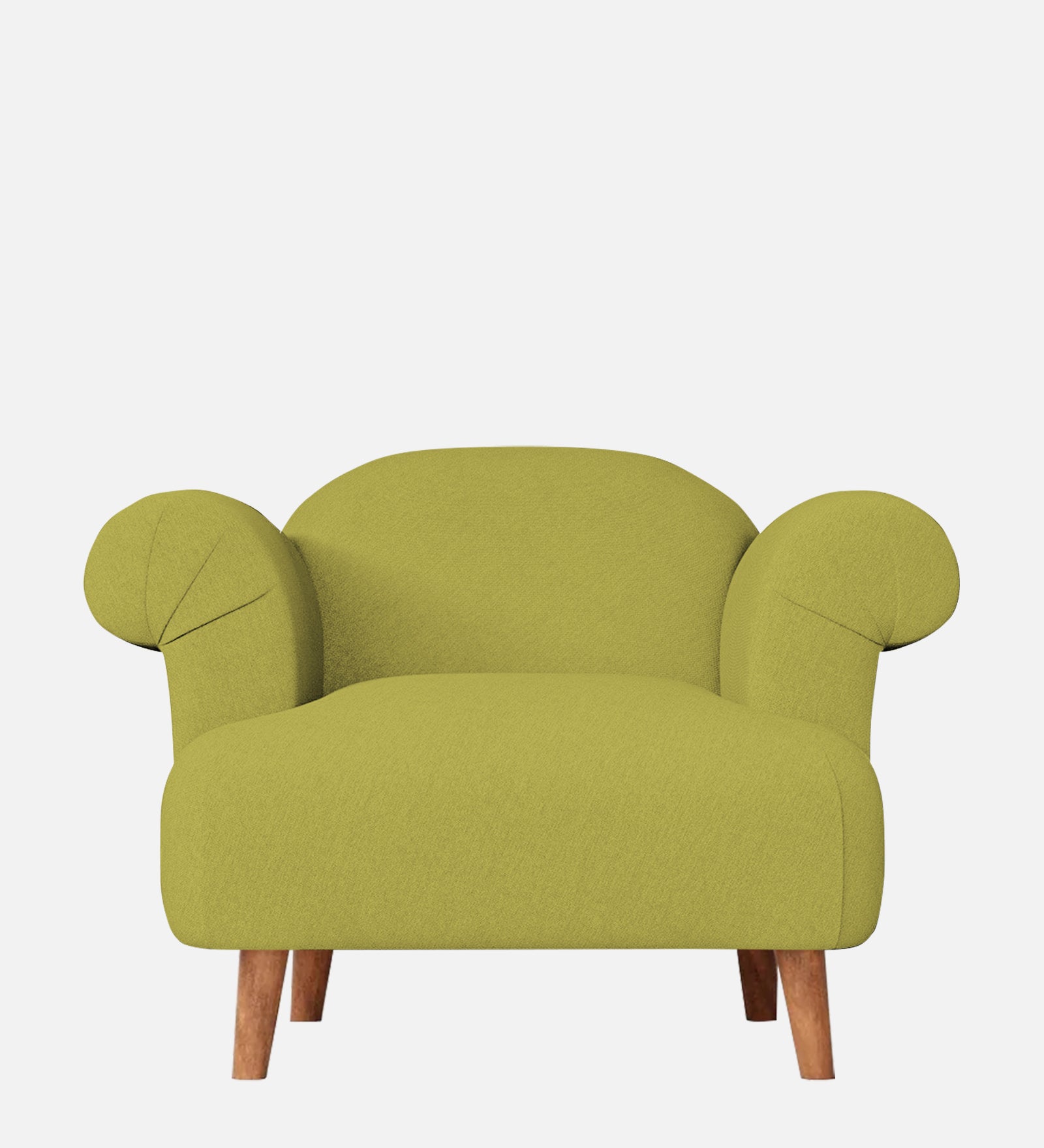 Barber Fabric 1 Seater Sofa in Kelly Green Colour