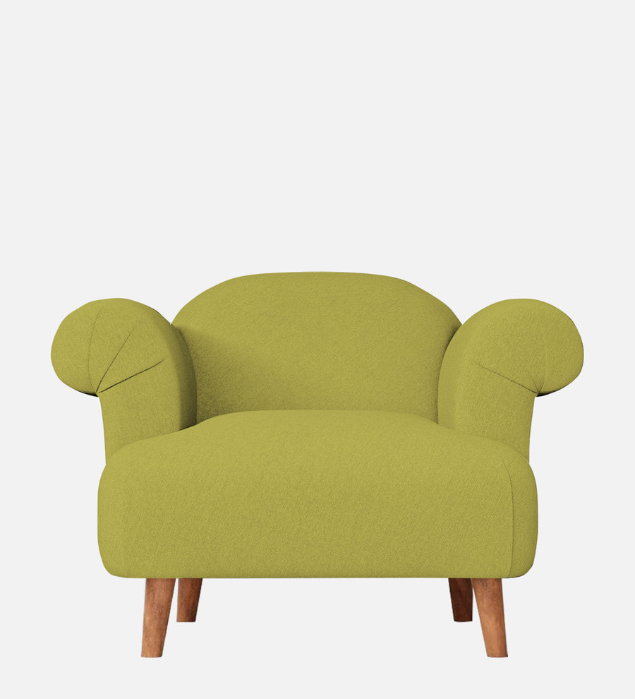 Barber Fabric 1 Seater Sofa In Kelly Green Colour - Febonic Living