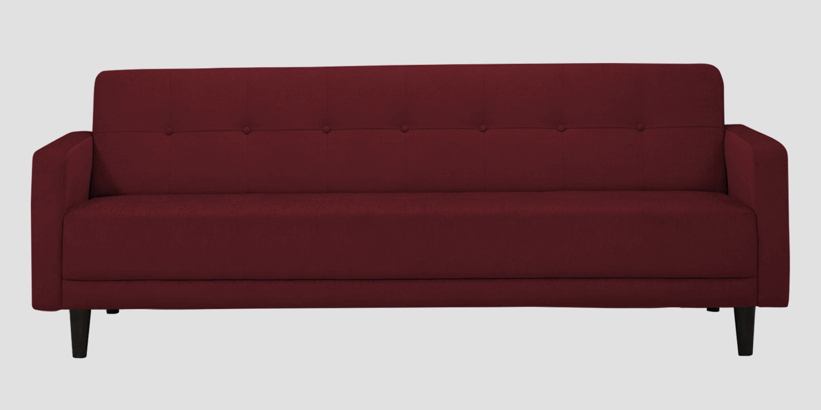 Noha Fabric 3 Seater Sofa In Blood Maroon Colour - Febonic Living