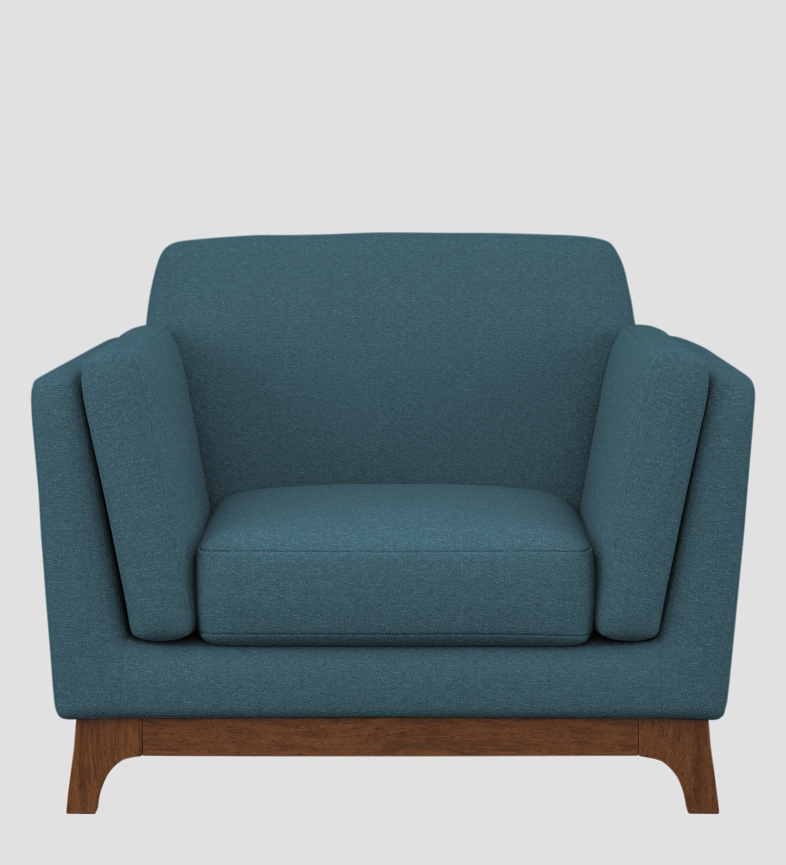 Candy Fabric 1 Seater Sofa In  Sea Blue Colour - Febonic Living