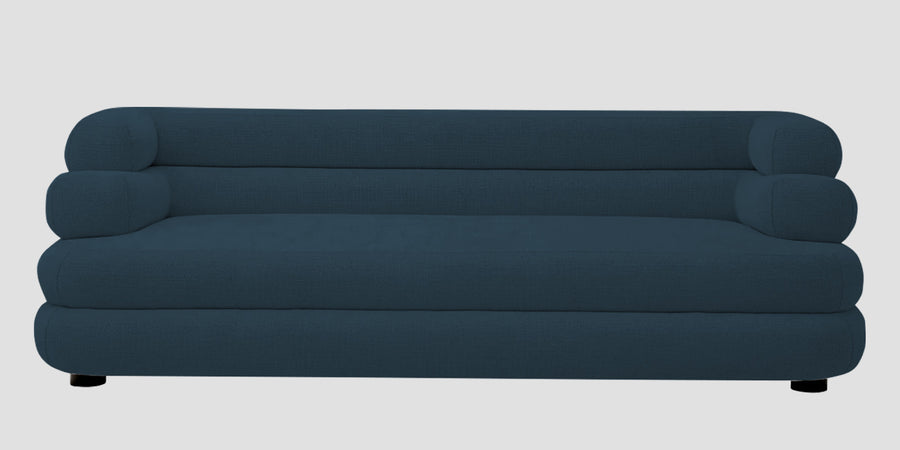 Wener Fabric 3 Seater Sofa In Cool Blue Colour - Febonic Living