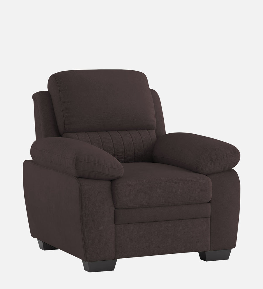 Cantaberry Velvet 1 Seater Sofa In Mocha Brown Colour - Febonic Living