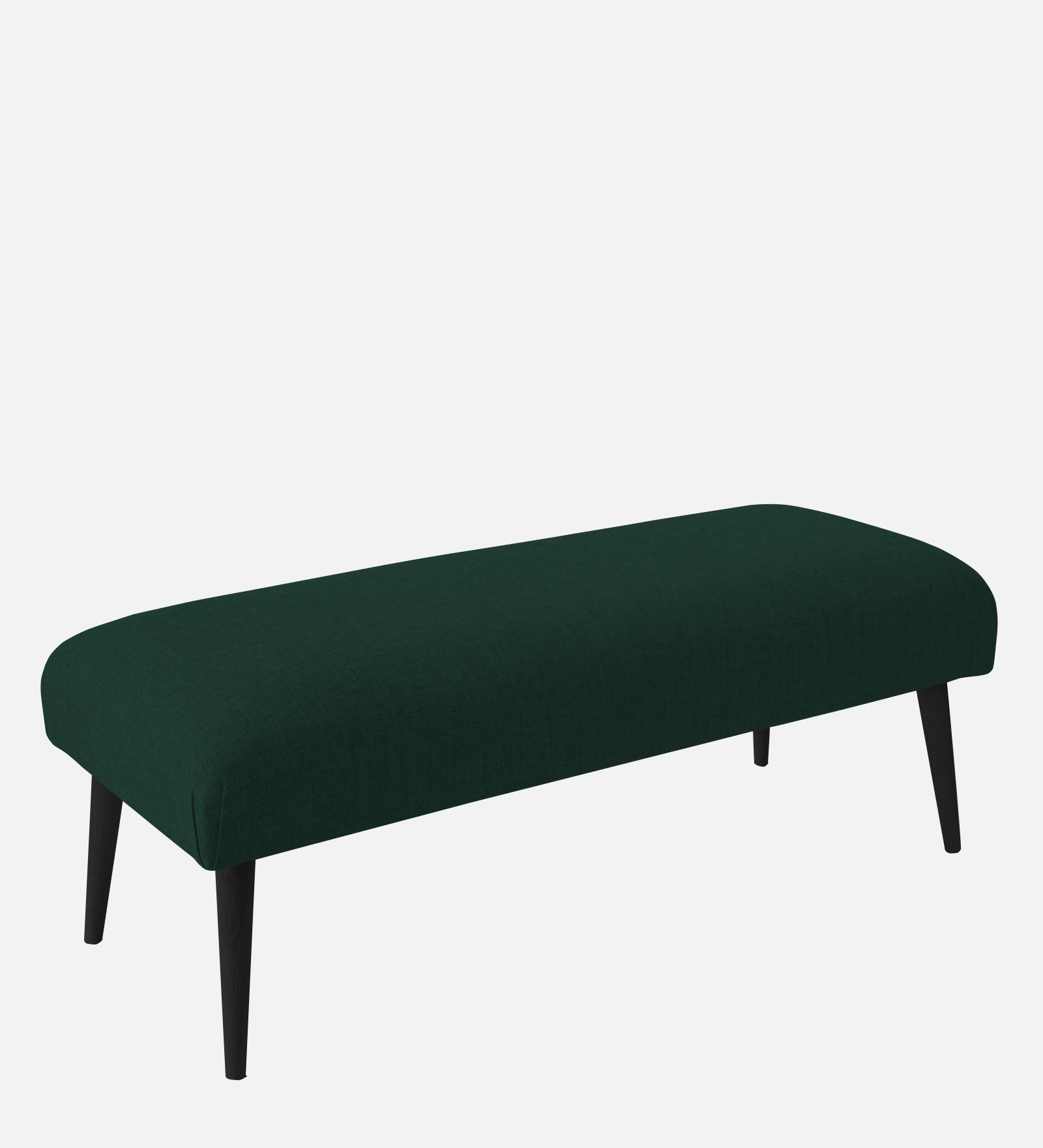 Adon Velvet Bench In Forest Green Colour