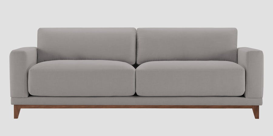 Esha Fabric 3 Seater Sofa In Silver Grey Colour - Febonic Living