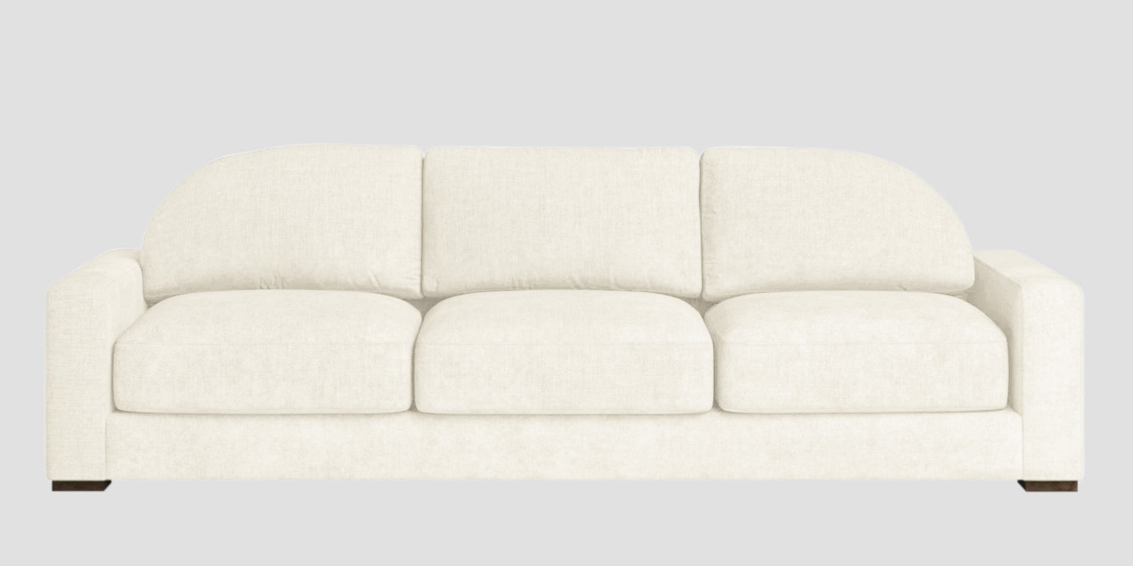 Dara Fabric 3 Seater Sofa In Ivory Cream Colour