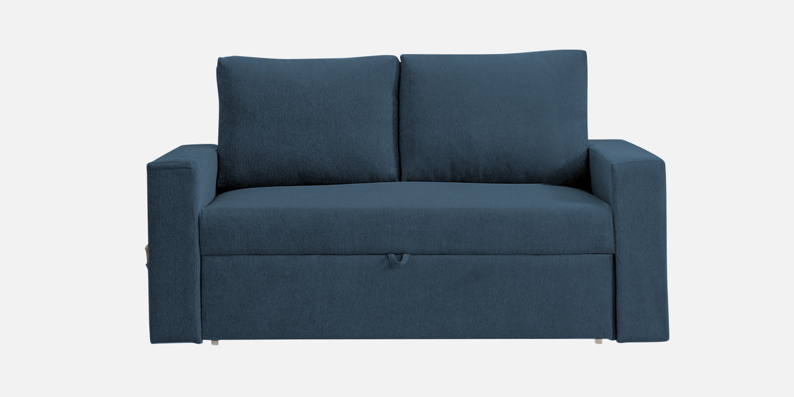 Kara Fabric 2 Seater Pull Out Sofa Cum Bed in Light Blue Colour