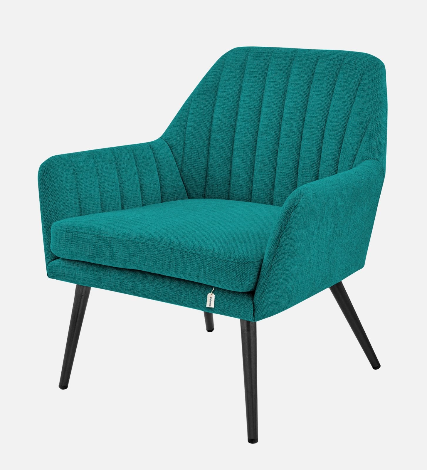 Bella Fabric Arm Chair In Sea Green Colour