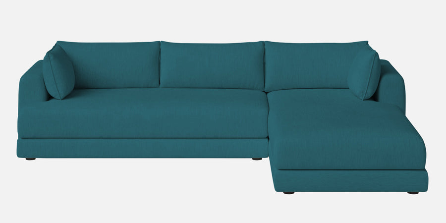 Ziggy Fabric Lhs Sectional Sofa 3 Lounger In Water Blue Colour - Febonic Living