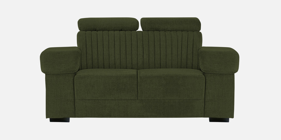 Draco Fabric 2 Seater Sofa In Olive Green Colour - Febonic Living