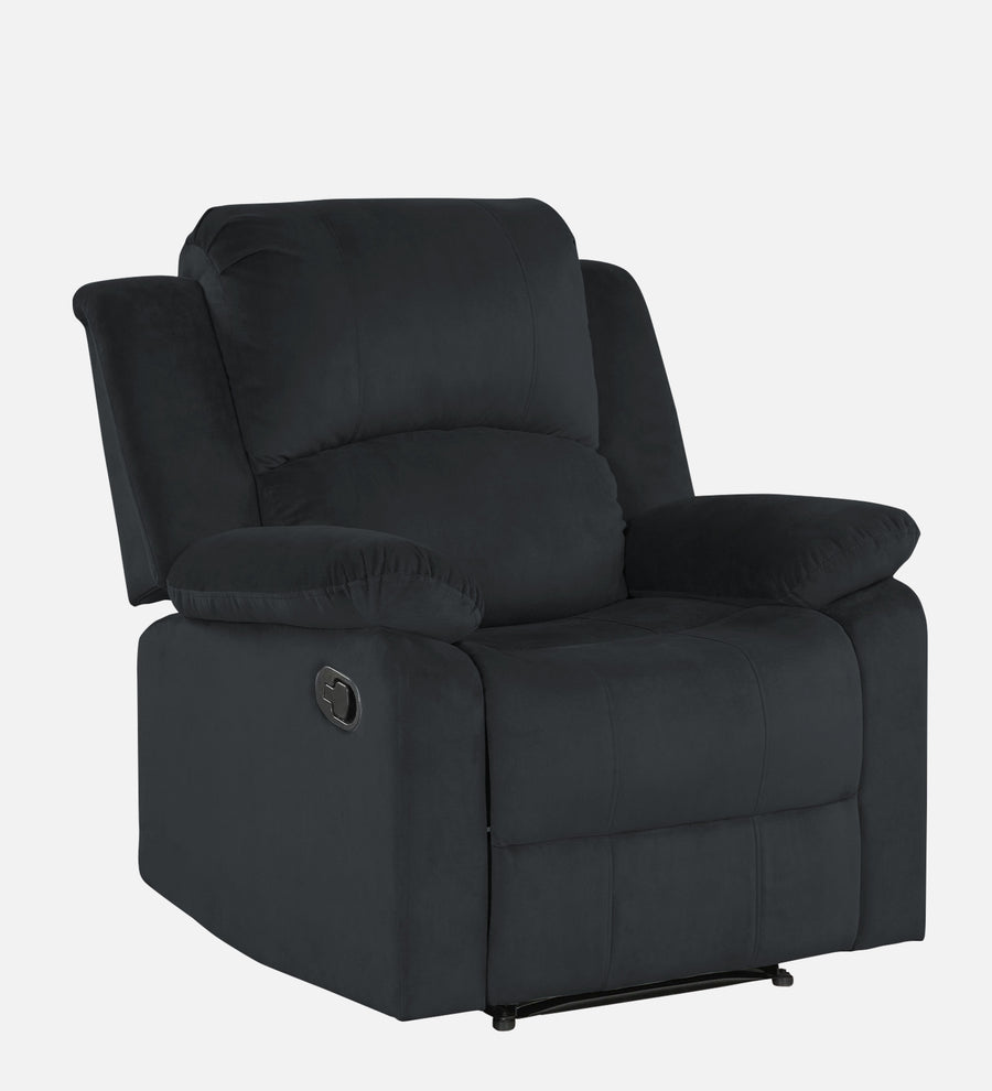 Henry Fabric 1 Seater Motorized Recliner In Charcoal Grey Colour - Febonic Living