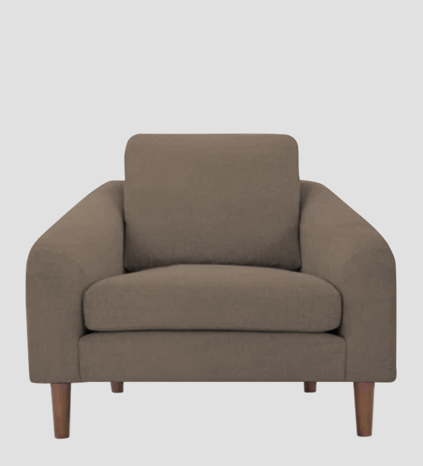 Elara Fabric 1 Seater Sofa in Hazel Beige Colour - Febonic Living
