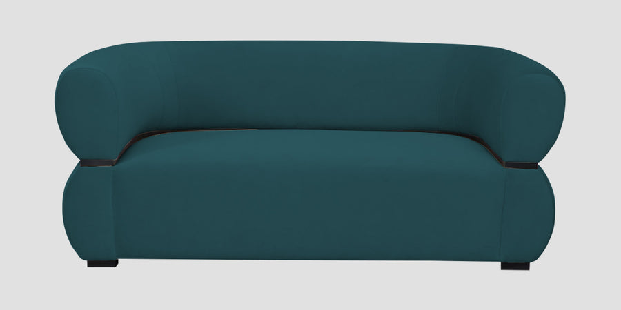 Kula Velvet 2 Seater Sofa In Arabian Green Colour - Febonic Living