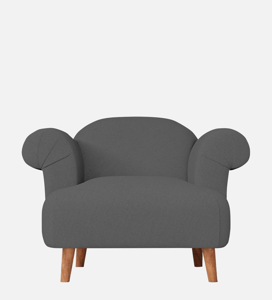 Barber Fabric 1 Seater Sofa In Stone Grey Colour - Febonic Living