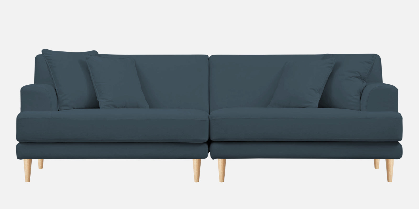 Woody Fabric 4 Seater Sofa in Cobalt Blue Colour