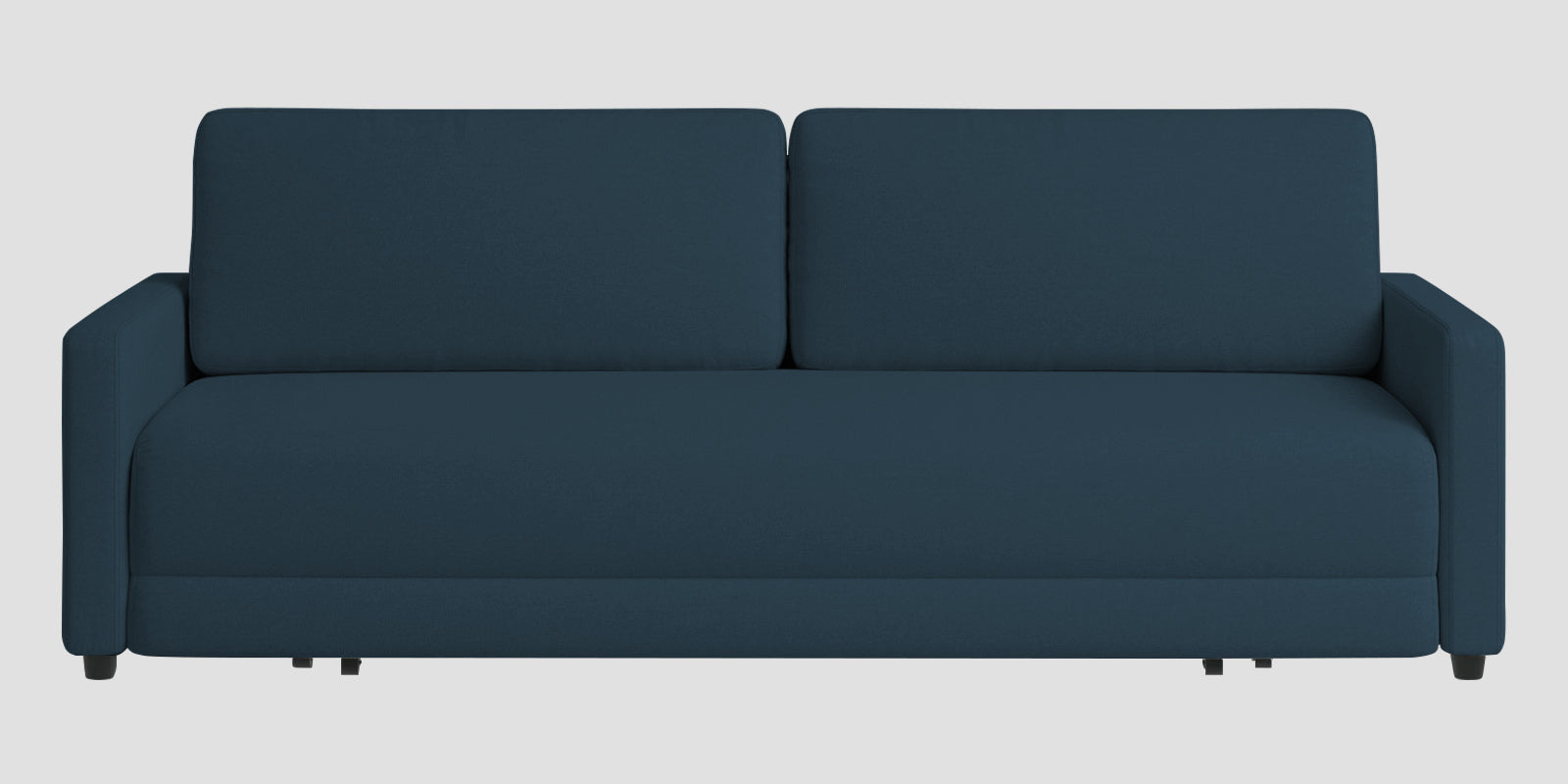 Leora Fabric 3 Seater Convertible Sofa Cum Bed In Cool Blue Colour - Febonic Living