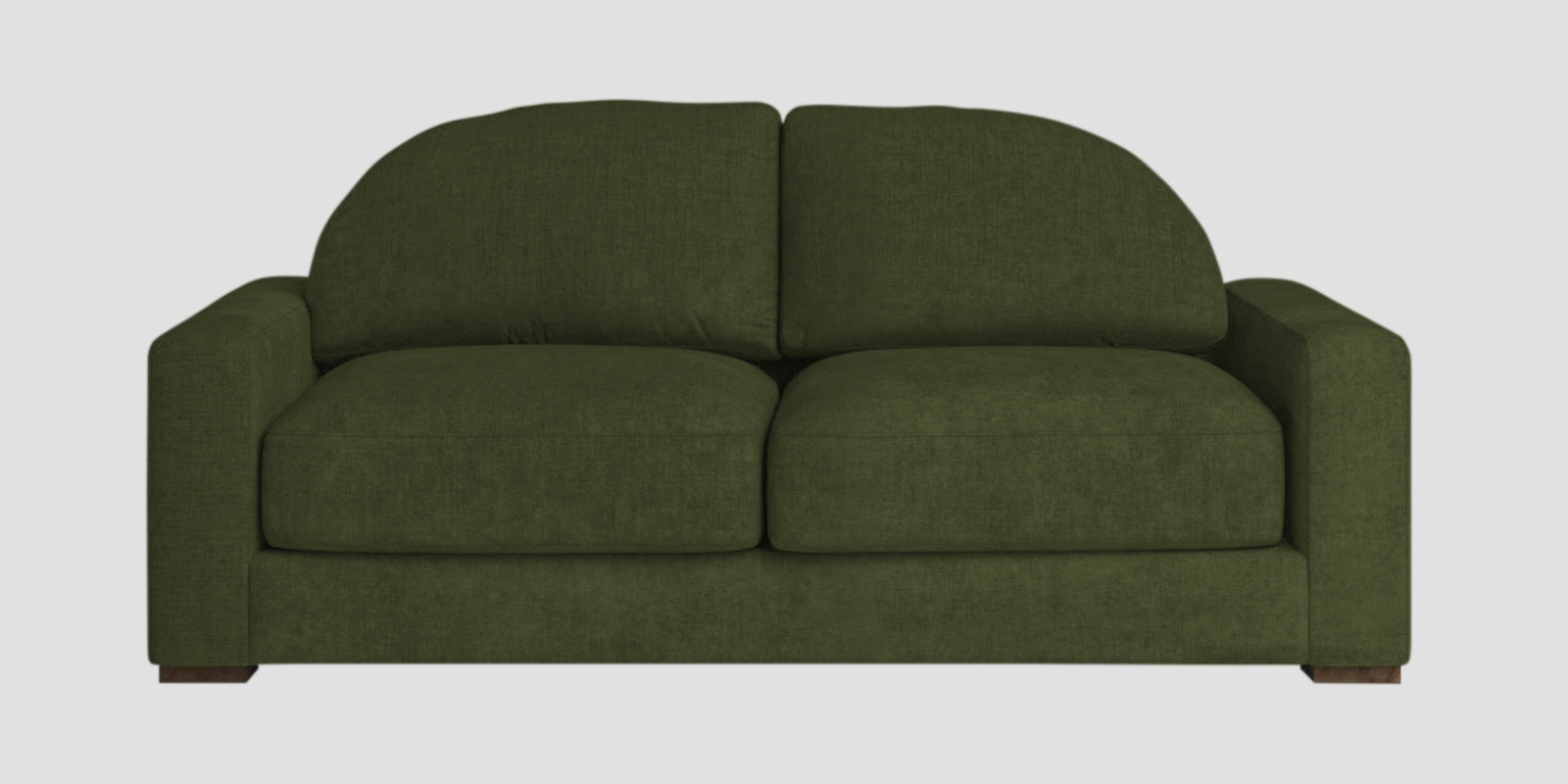 Dara Fabric 2 Seater Sofa In Olive Green Colour